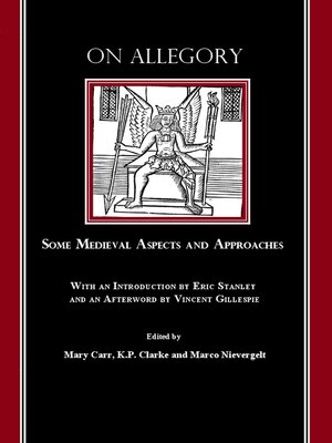 cover image of On Allegory: Some Medieval Aspects and Approaches